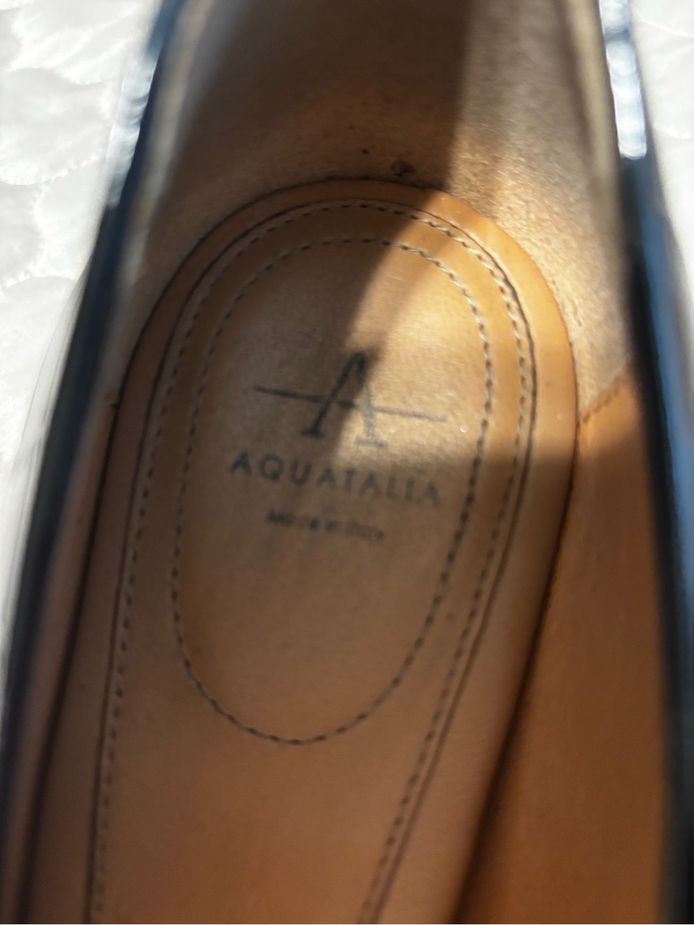 Aquatalia Black Croc Embossed Leather Heels | Block Heel Pumps | Size 8 Italy - Picture 9 of 10